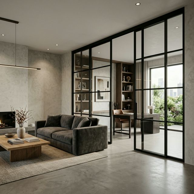 Glass partition system