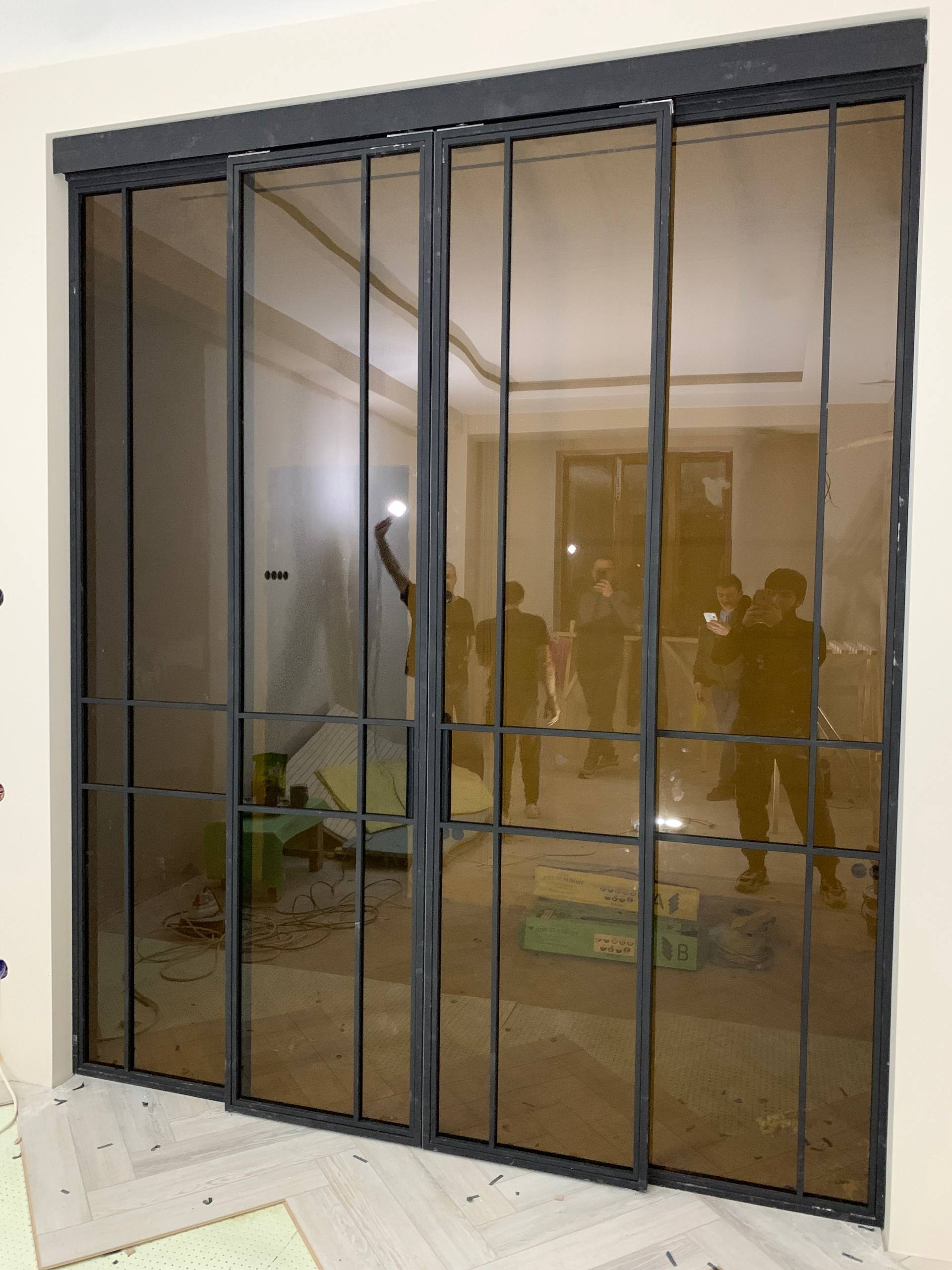 Loft glass partition